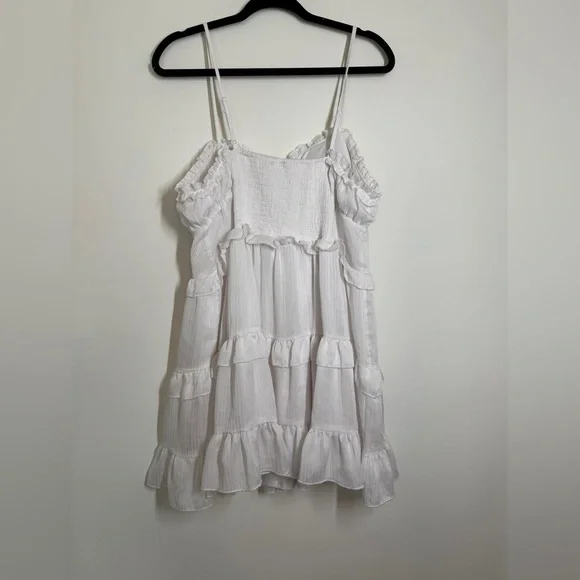 Wild Fable White Smocked Dress - Picture 3 of 5